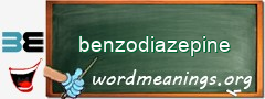 WordMeaning blackboard for benzodiazepine